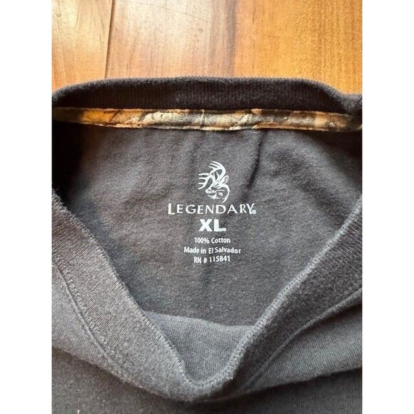 Legendary Whitetails Black T Shirt Mens XL Deer Buck Hunting Archery Black - Picture 6 of 6